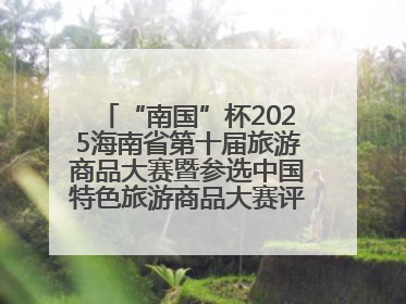 “南国”杯2025海南省第十届旅游商品大赛暨参选中国特色旅游商品大赛评选活动启幕