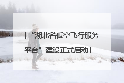 “湖北省低空飞行服务平台”建设正式启动