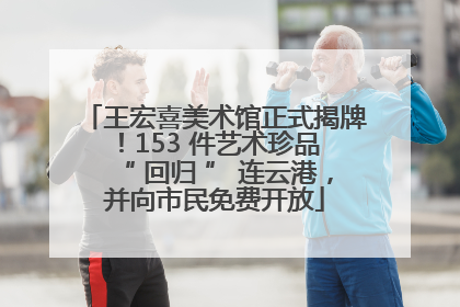 王宏喜美术馆正式揭牌！153 件艺术珍品 “ 回归 ” 连云港，并向市民免费开放
