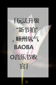 玩法升级“新节拍”，嵊州氧气BAOBAO音乐节收官