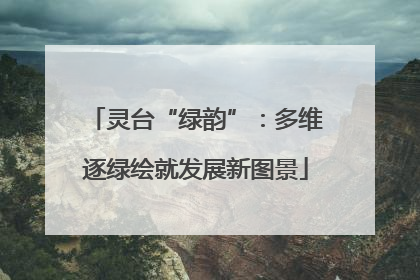 灵台“绿韵”：多维逐绿绘就发展新图景