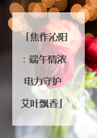 焦作沁阳：端午情浓 电力守护艾叶飘香
