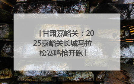 甘肃嘉峪关：2025嘉峪关长城马拉松赛鸣枪开跑