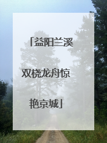 益阳兰溪双桡龙舟惊艳京城
