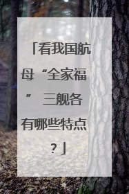 看我国航母“全家福” 三舰各有哪些特点？