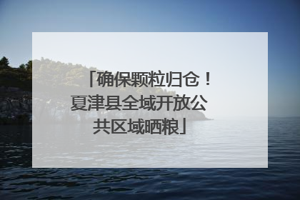 确保颗粒归仓！夏津县全域开放公共区域晒粮