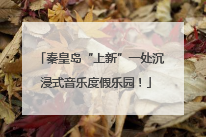 秦皇岛“上新”一处沉浸式音乐度假乐园！