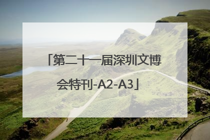 第二十一届深圳文博会特刊-A2-A3