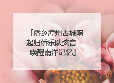 侨乡漳州古城响起归侨乐队弦音 唤醒南洋记忆