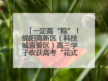 一定高“粽”！绵阳高新区（科技城直管区）高三学子收获高考“花式”祝福
