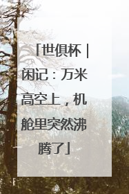 世俱杯｜闲记：万米高空上，机舱里突然沸腾了