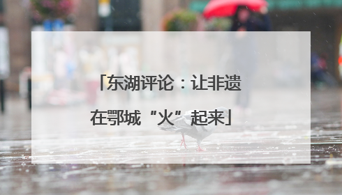 东湖评论：让非遗在鄂城“火”起来