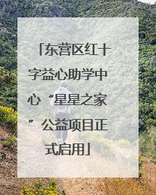 东营区红十字益心助学中心“星星之家”公益项目正式启用