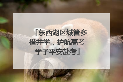 东西湖区城管多措并举，护航高考学子平安赴考