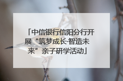 中信银行信阳分行开展“筑梦成长·智造未来”亲子研学活动
