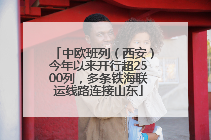 中欧班列（西安）今年以来开行超2500列，多条铁海联运线路连接山东