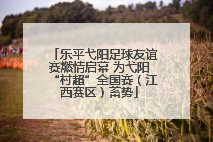 乐平弋阳足球友谊赛燃情启幕 为弋阳“村超”全国赛（江西赛区）蓄势