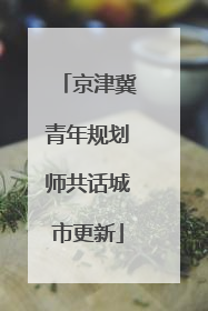 京津冀青年规划师共话城市更新