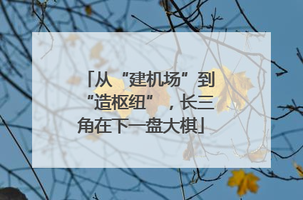 从“建机场”到“造枢纽”，长三角在下一盘大棋