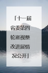 十一届省委第四轮巡视整改进展情况公开