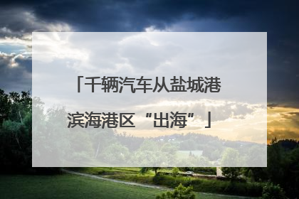 千辆汽车从盐城港滨海港区“出海”