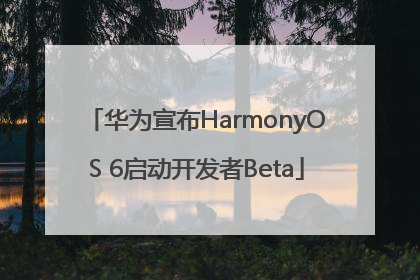 华为宣布HarmonyOS 6启动开发者Beta