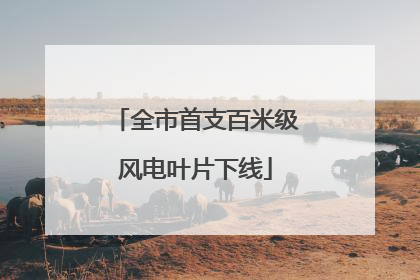 全市首支百米级风电叶片下线