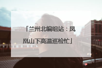兰州北编组站：凤凰山下高温巡检忙