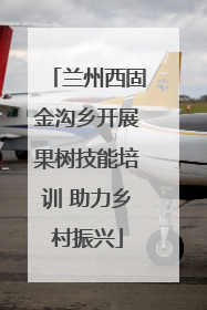 兰州西固金沟乡开展果树技能培训 助力乡村振兴