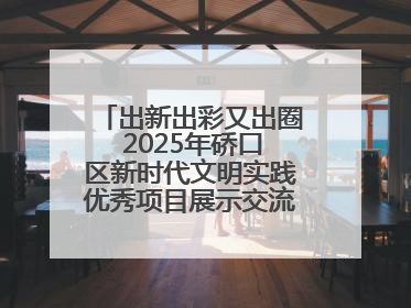 出新出彩又出圈 2025年硚口区新时代文明实践优秀项目展示交流活动举行