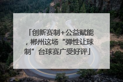 创新赛制+公益赋能，郴州这场“弹性让球制”台球赛广受好评