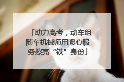助力高考，动车组随车机械师用暖心服务擦亮“铁”身份