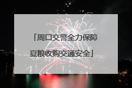 周口交警全力保障夏粮收购交通安全