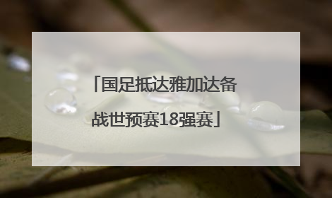 国足抵达雅加达备战世预赛18强赛