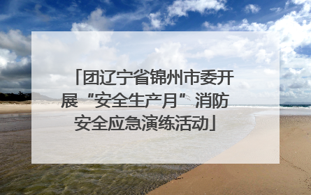 团辽宁省锦州市委开展“安全生产月”消防安全应急演练活动