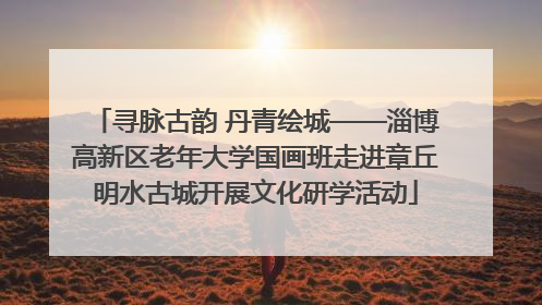 寻脉古韵 丹青绘城——淄博高新区老年大学国画班走进章丘明水古城开展文化研学活动