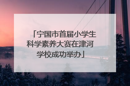 宁国市首届小学生科学素养大赛在津河学校成功举办
