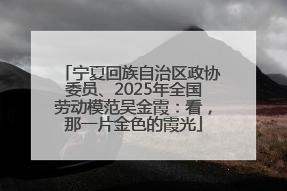 宁夏回族自治区政协委员、2025年全国劳动模范吴金霞：看，那一片金色的霞光
