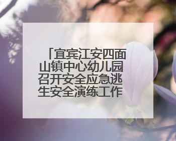 宜宾江安四面山镇中心幼儿园召开安全应急逃生安全演练工作布置会