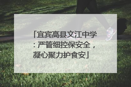 宜宾高县文江中学：严管细控保安全，凝心聚力护食安