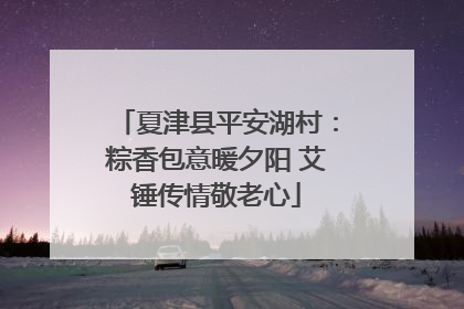 夏津县平安湖村：粽香包意暖夕阳 艾锤传情敬老心