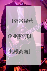 外省民营企业家何以扎根商南