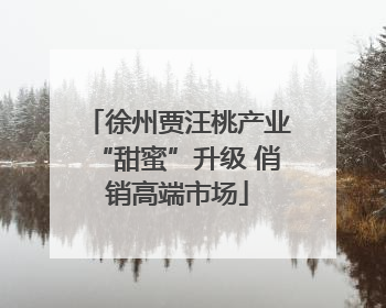 徐州贾汪桃产业“甜蜜”升级 俏销高端市场