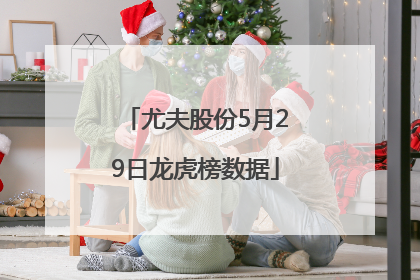 尤夫股份5月29日龙虎榜数据