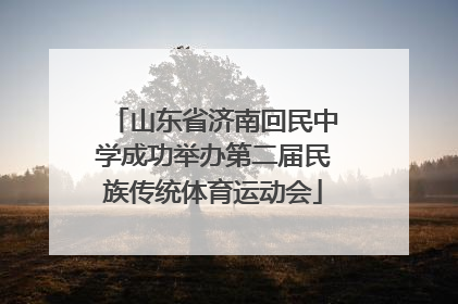 山东省济南回民中学成功举办第二届民族传统体育运动会