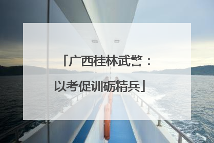 广西桂林武警：以考促训砺精兵