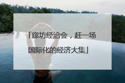 廊坊经洽会，赶一场国际化的经济大集