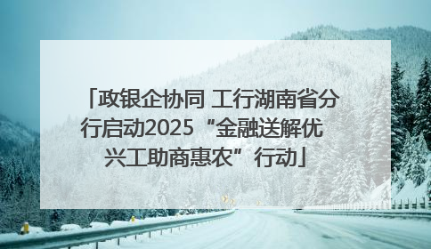 政银企协同 工行湖南省分行启动2025“金融送解优 兴工助商惠农”行动