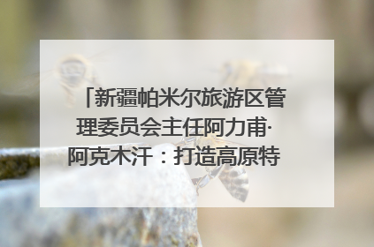 新疆帕米尔旅游区管理委员会主任阿力甫·阿克木汗：打造高原特色文旅品牌 推动县域旅游高质量发展｜第七届全国县域旅游研究成果发布系列活动