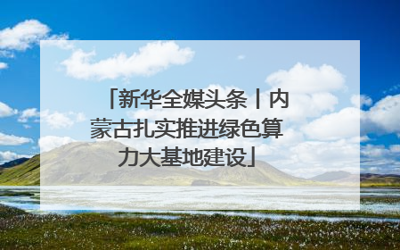 新华全媒头条丨内蒙古扎实推进绿色算力大基地建设